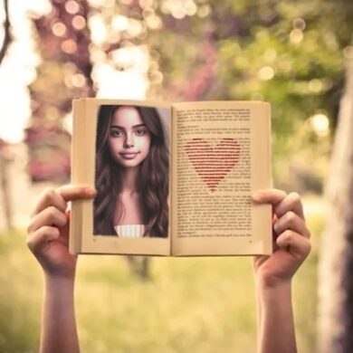 Amante de libros efectos de fotos online gratis