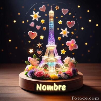 Escribe El Nombre En La Romántica Torre Eiffel