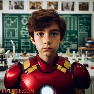 Sube La Foto De Tu Hijo Para Agregarla Al Cuerpo De Iron Man